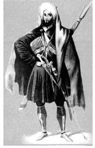 Abhaz aristokrat-19th century Abkhazian aristocrat Artist Prince G.Gagarin